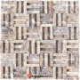 Patlatma Doğal Taş Gümüş Silver Duvar Paneli 1x48cm-DT1502